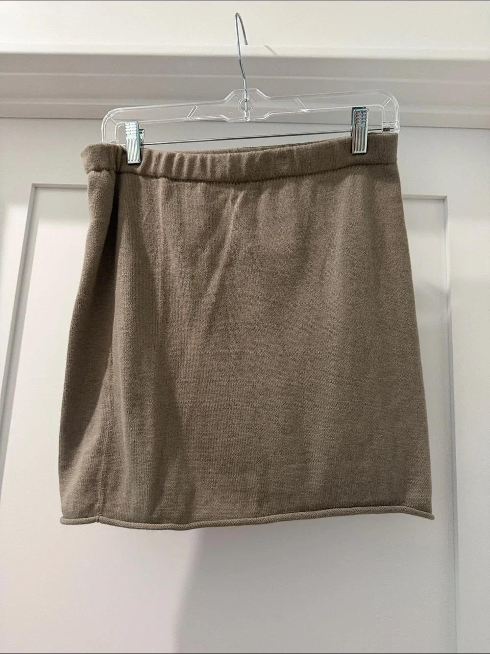 Lauren Manoogian taupe Knit strapless top